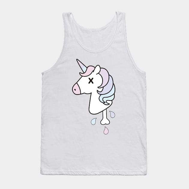 Dead Unicorn Tank Top by jverdi28